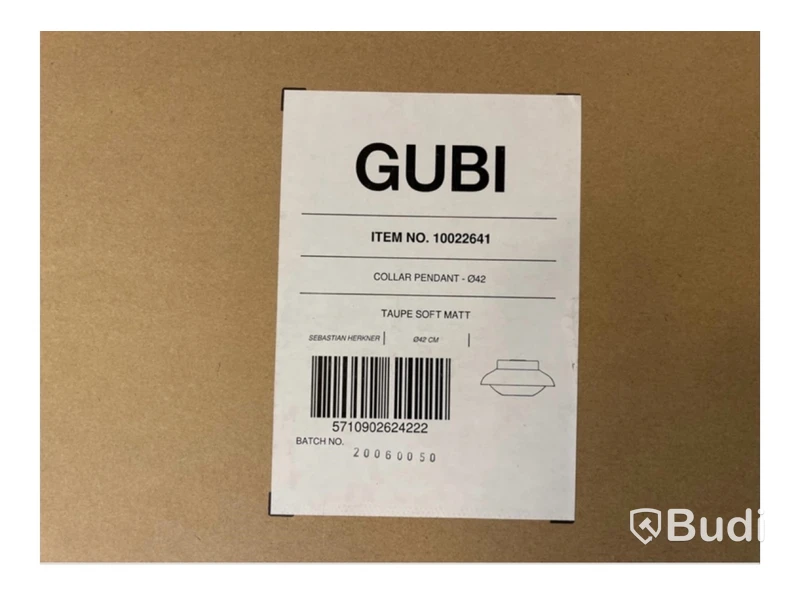Lampa Gubi, Collar pendant, taupe soft matt
