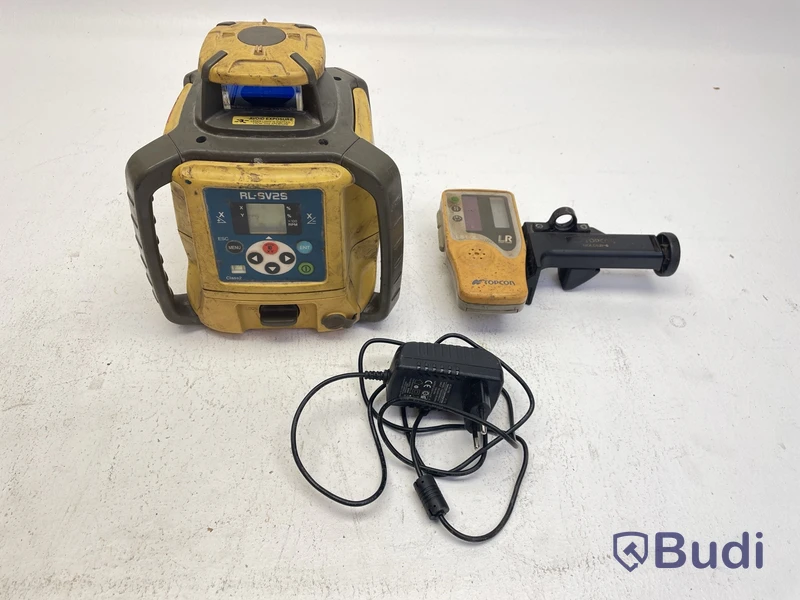 Rotationslaser Topcon, RL-SV2S och Lasermottagare LS80L samt Mätstång