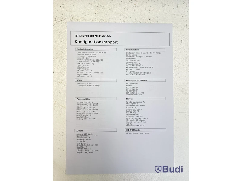 Skrivare / scanner HP Laserjet Pro MFP M425