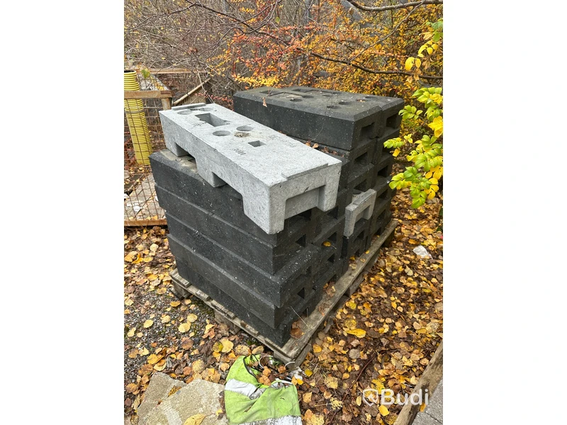 Byggstaket samt fötter