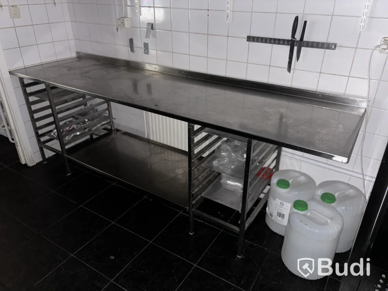Rostfri bänk 250 cm