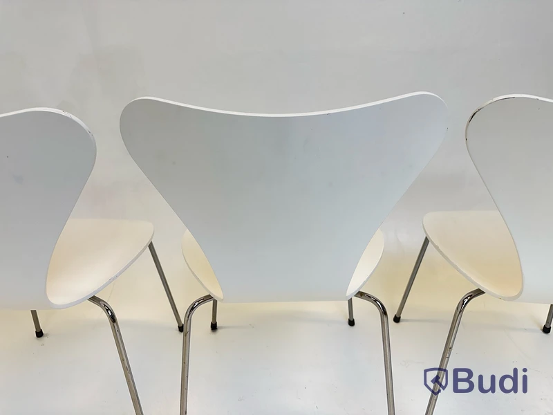 4 st. stolar Republic of Fritz Hansen, Design Arne Jacobsen.