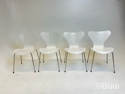 4 st. stolar Republic of Fritz Hansen, Design Arne Jacobsen.