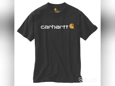 T-SHIRT CARHARTT 103361, LOGO SVART STL XL