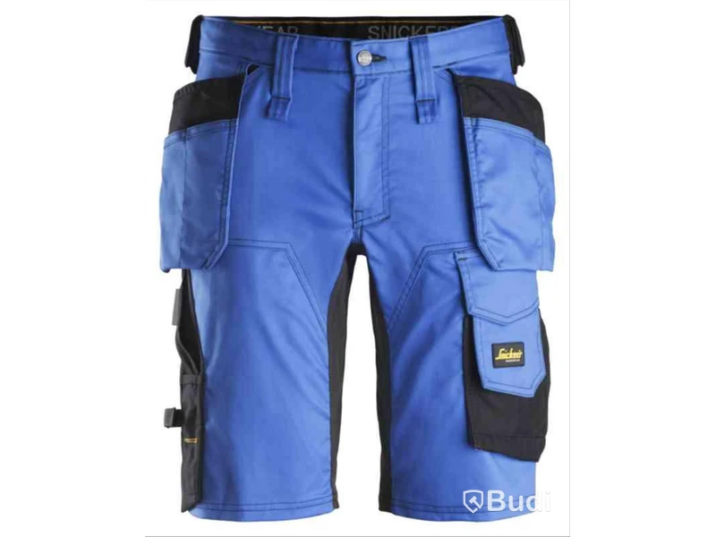 SHORTS SNICKERS 6141 BLÅ\/, SVART STRETCH AW HF STL 48
