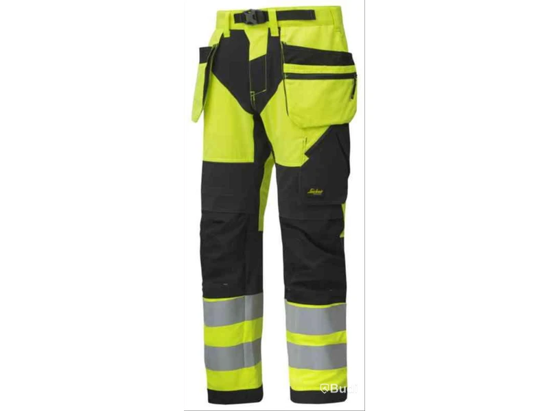 MIDJEBYXA SNICKERS 6932 GUL\/, SVART VARSEL KL2 FW HF STL 156