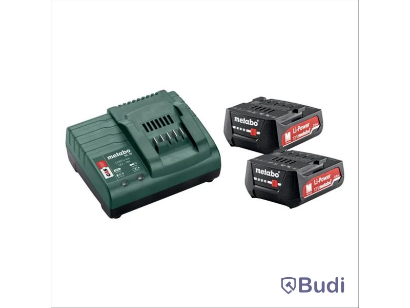Metabo Laddpaket 2 st 2,0 Ah-batterier och laddare |