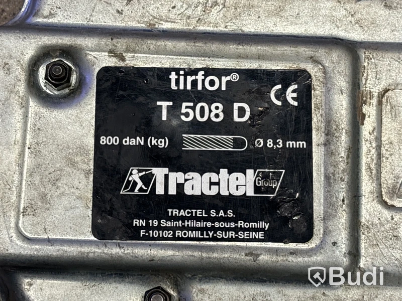 Lintalja Tractel Tirfor T508D med vajerspel