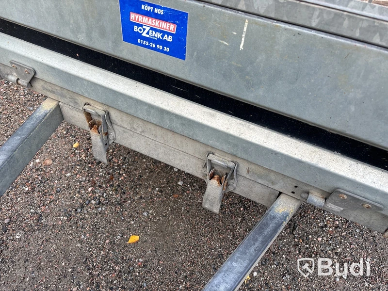 Släpvagn med gallergrindar, Brenderup 750 kg, -2017