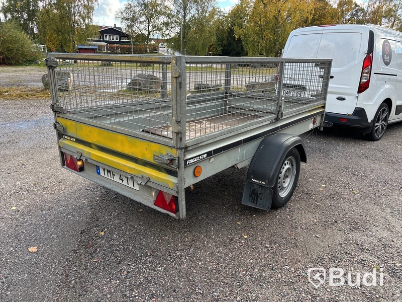 Släpvagn med gallergrindar, Brenderup 750 kg, -2017
