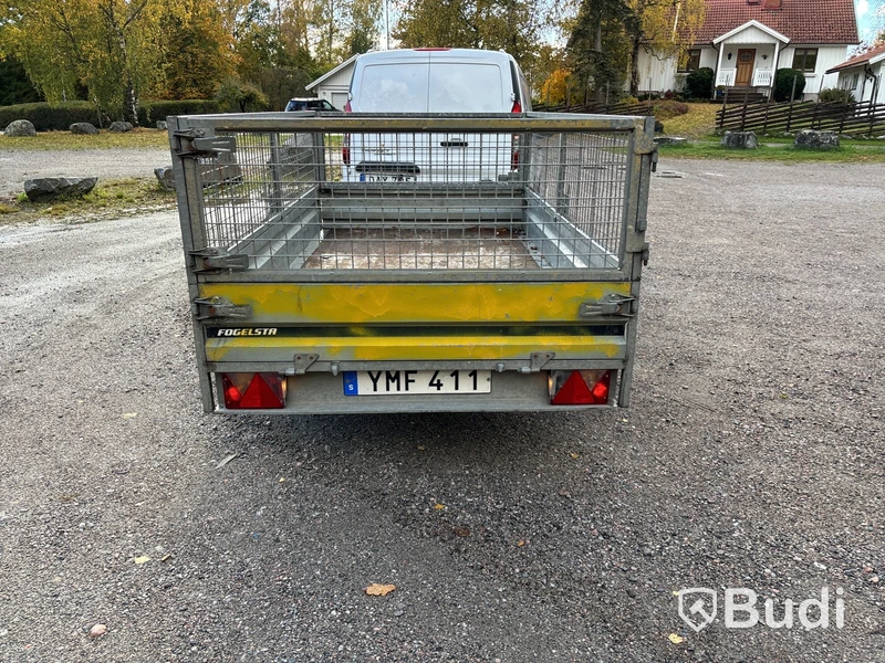 Släpvagn med gallergrindar, Brenderup 750 kg, -2017