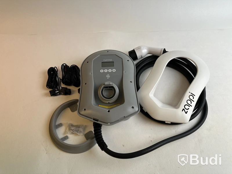 Laddbox Zappi V2 22kW vit med uttag inkl. HARVI.