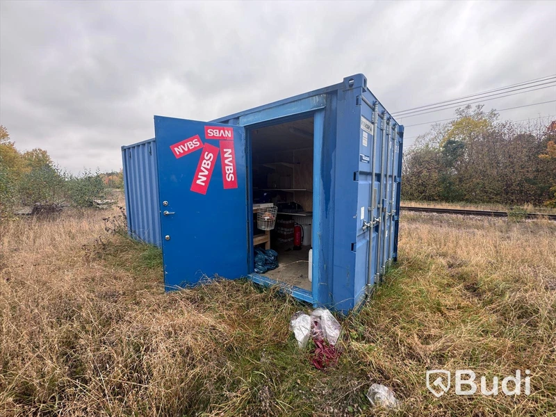 20 fots container, isolerad,  verkstadinredd