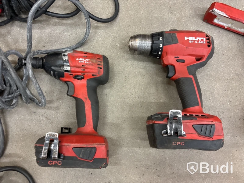 13 st blandade Hilti maskiner