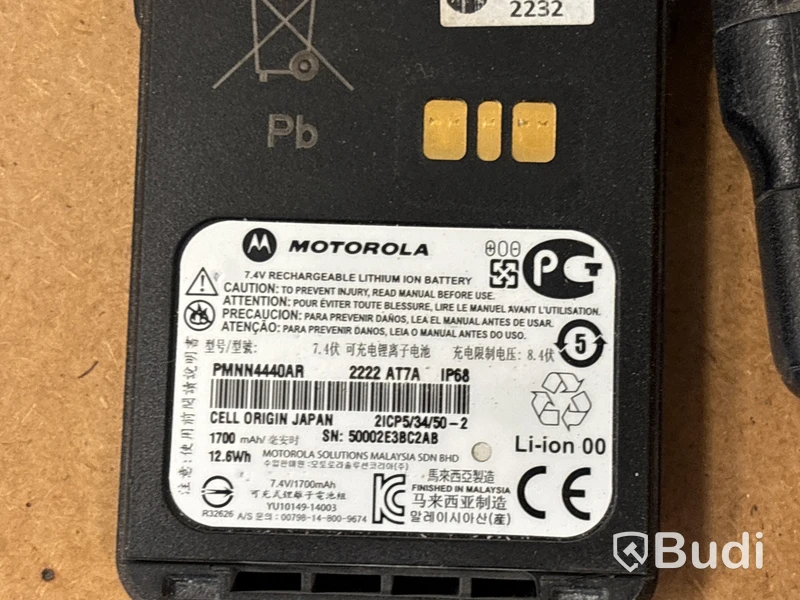Walkie-talkie Motorola med laddare