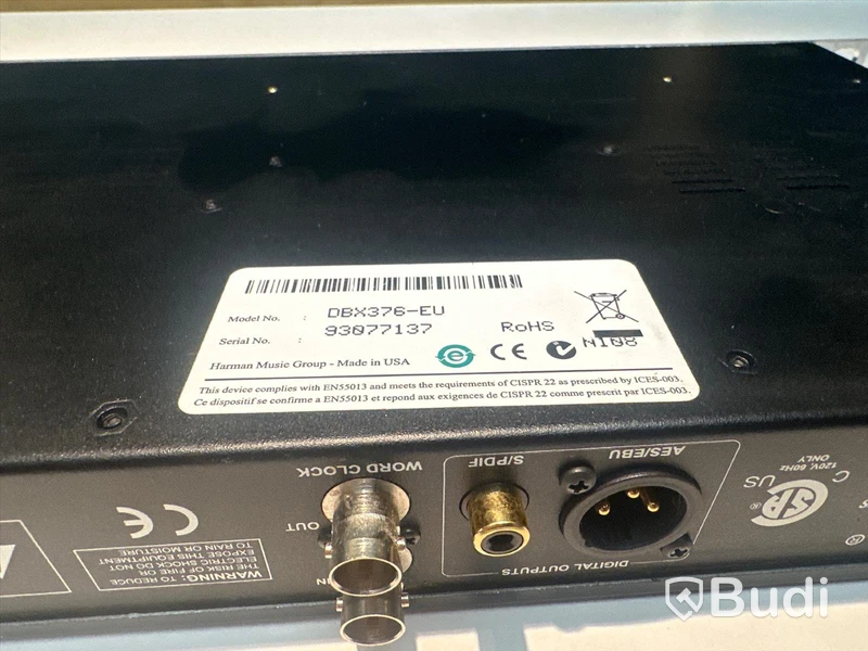Tube Channel Strip - dbx 376