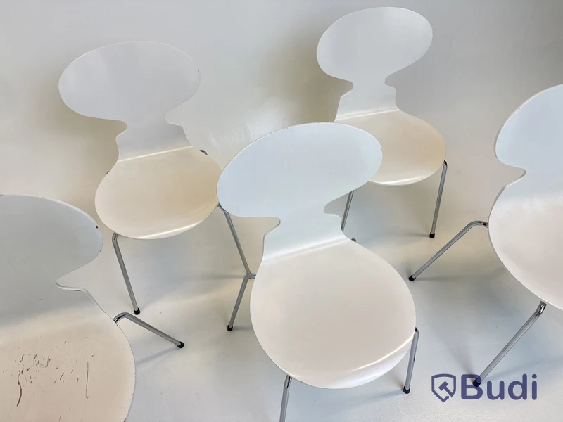 6 st. Stolar Fritz Hansen, Myran, Design Arne Jacobsen
