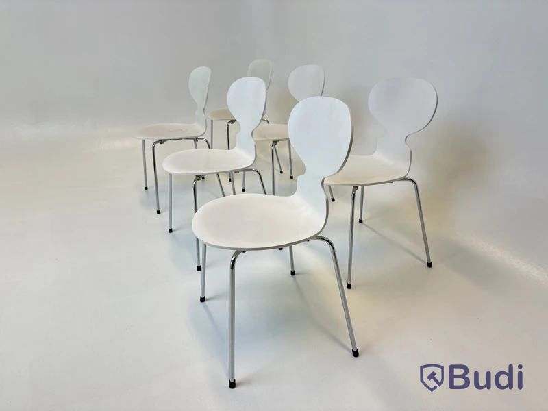 6 st. Stolar Fritz Hansen, Myran, Design Arne Jacobsen