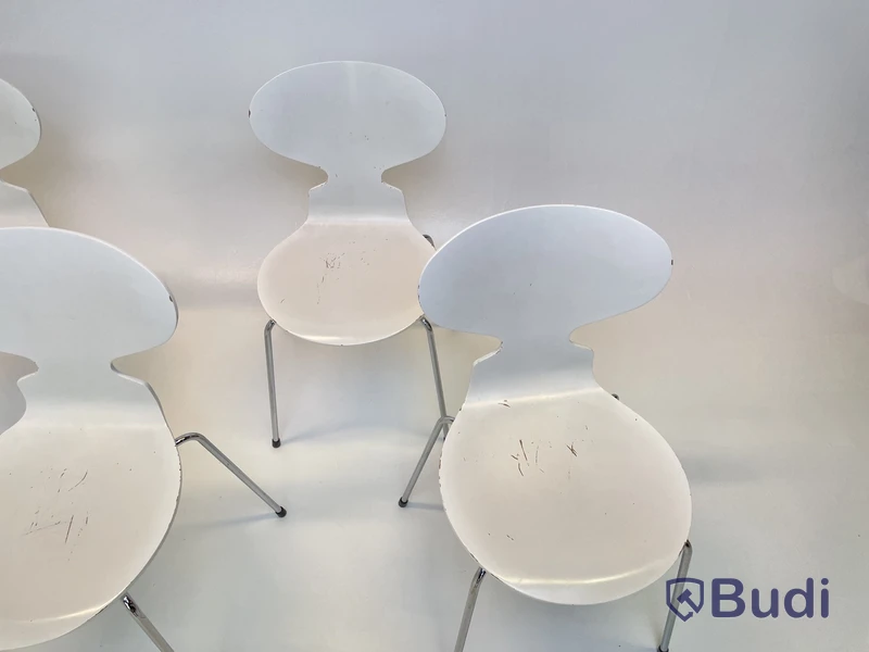 6 st. Stolar Fritz Hansen, Myran, Design Arne Jacobsen