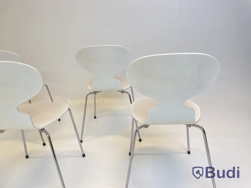 6 st. Stolar Fritz Hansen, Myran, Design Arne Jacobsen