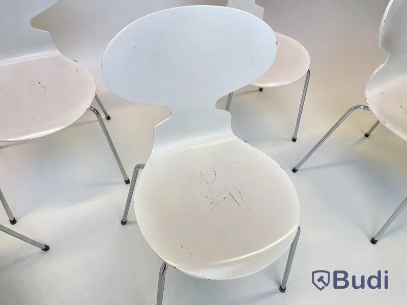 6 st. Stolar Fritz Hansen, Myran, Design Arne Jacobsen