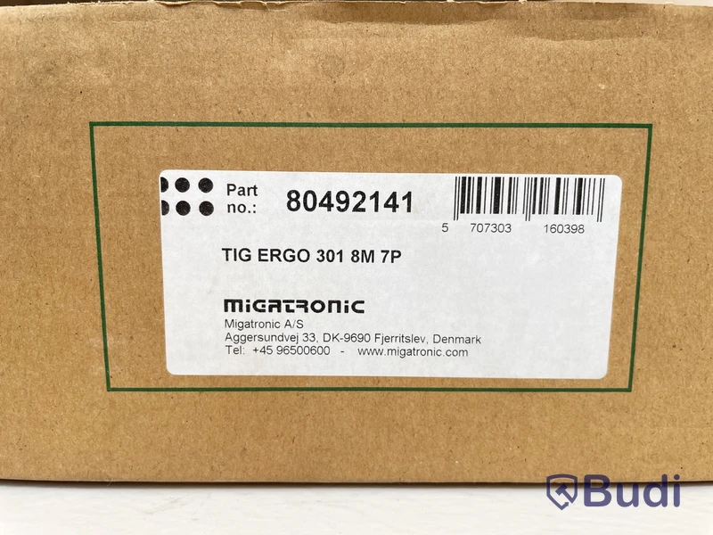 TIG Svetsslang Migatronic, TIG Ergo 301, 8.0m 7P