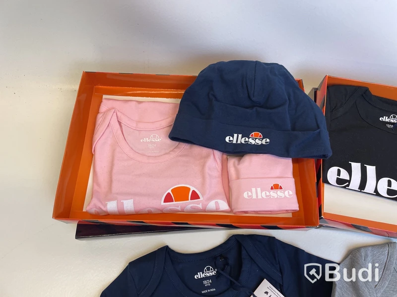 Parti med body och mössa Ellesse, olika modeller, stl. 12-24 mån