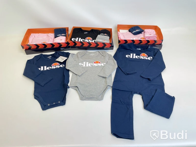 Parti med body och mössa Ellesse, olika modeller, stl. 12-24 mån