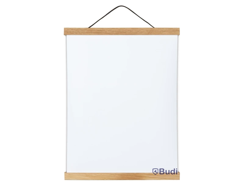 Parti med postersupphängare, vit, svart, natur