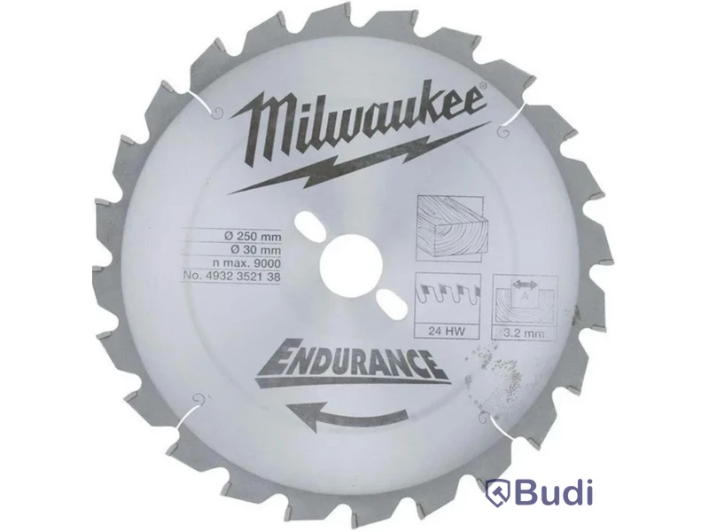 2 st. Sågklingor Milwaukee, 250x3,2x30 mm, 24T