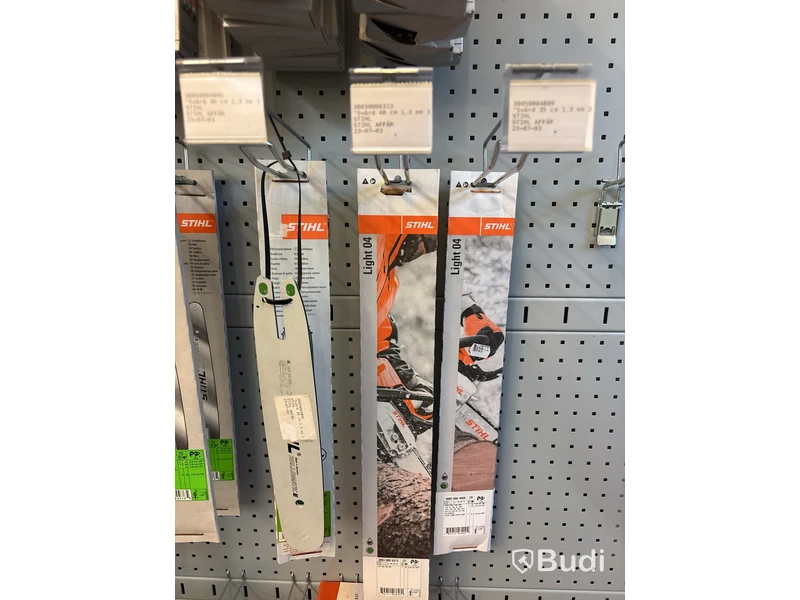 Parti sågkedjor, svärd, trimmertråd & skyddsutrustning