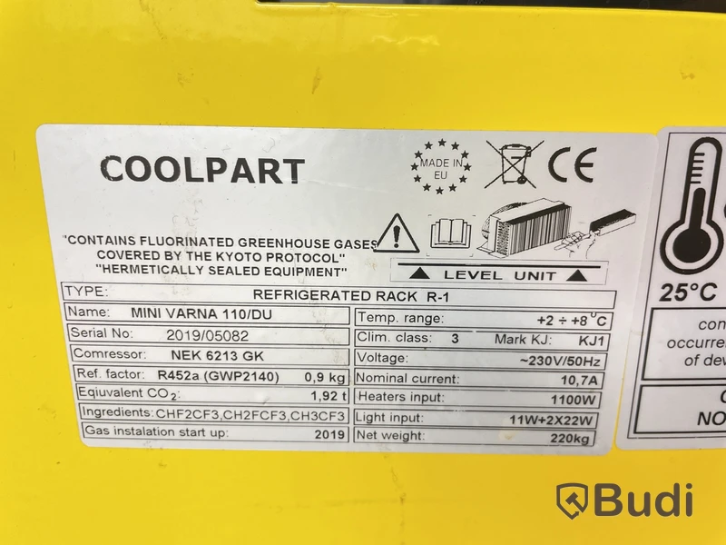 Kylskåp Coolpart, Mini varna 110/DU