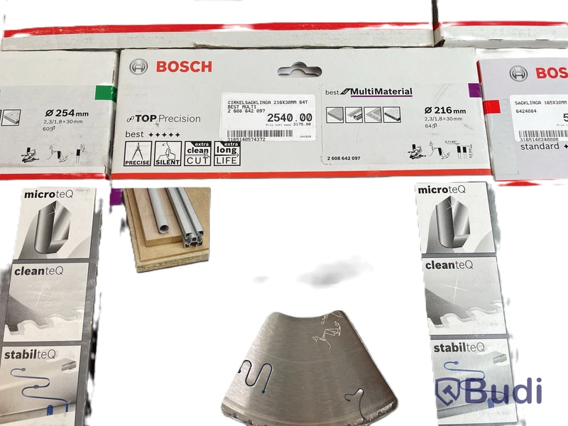 Parti med sågklingor Bosch, olika modeller