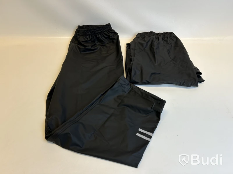 2 st. Regnbyxor Abeko, stl. XXL, Ocean, svart