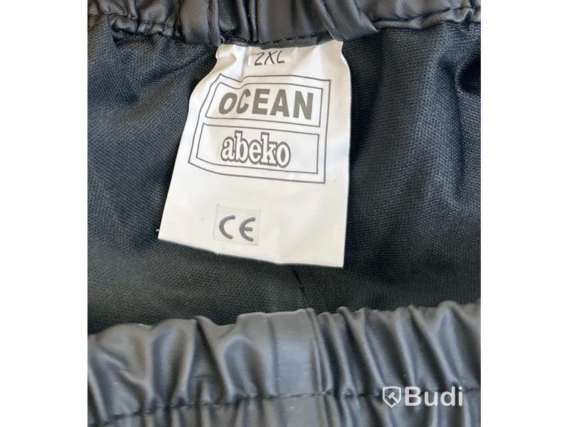 2 st. Regnbyxor Abeko, stl. XXL, Ocean, svart