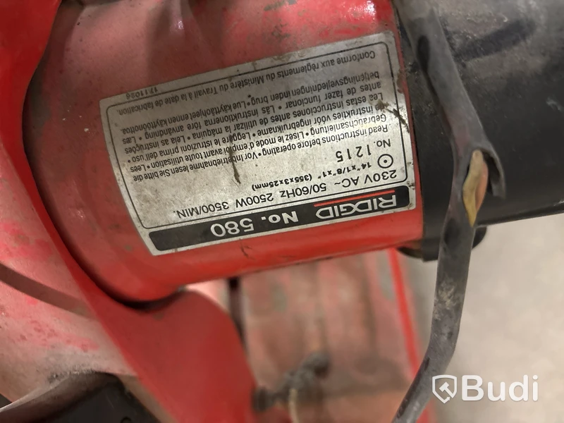 Kapmaskin Ridgid 580