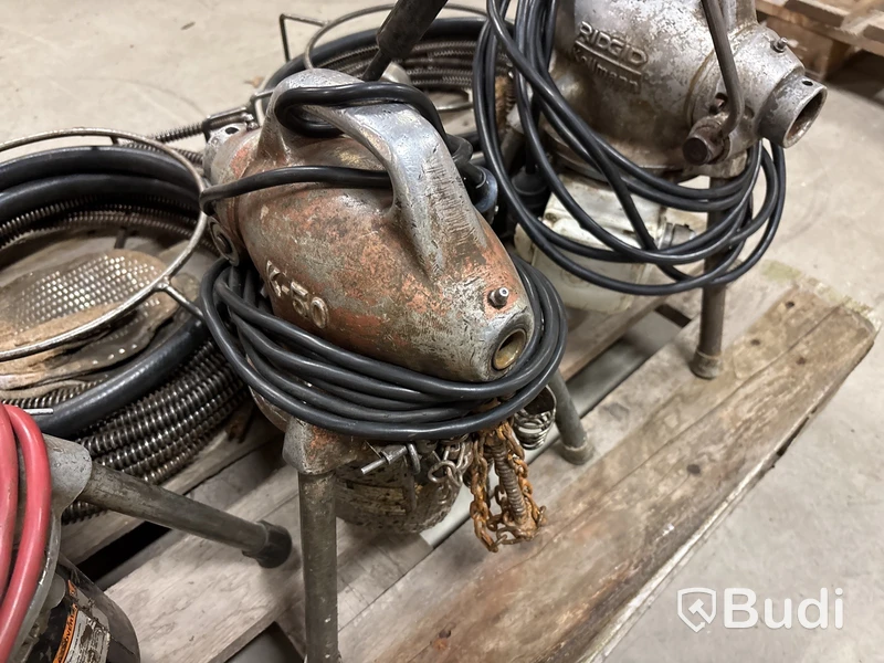 5 st rensmaskiner Ridgid K50