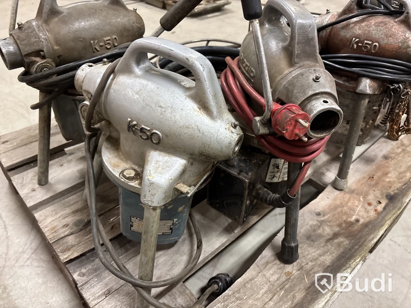5 st rensmaskiner Ridgid K50