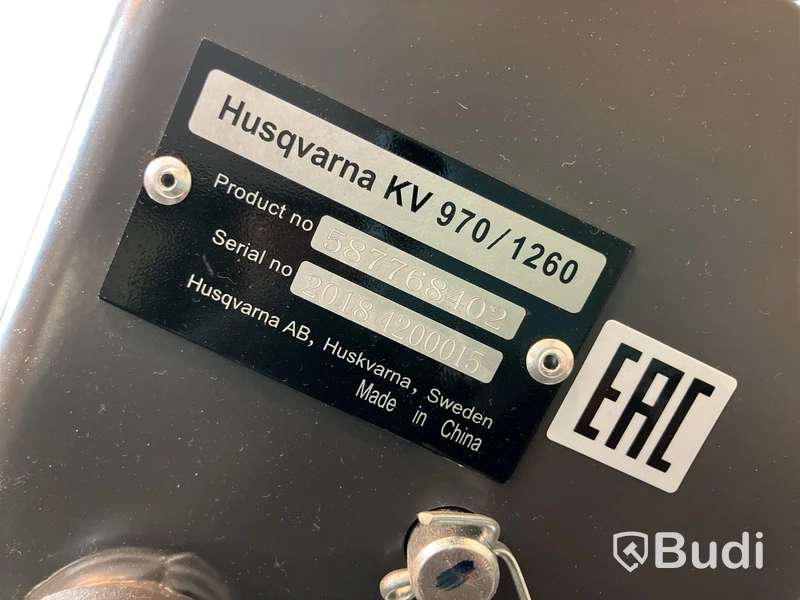 Kapvagn Husqvarna KV970/1260 inkl. vattentank