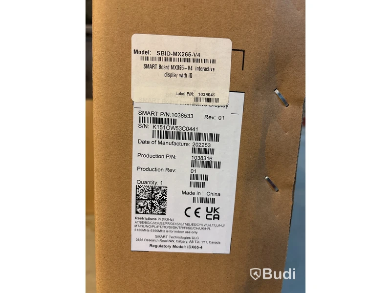 Touchskärm SMART Board 65-tum, MX265-V4 IQ