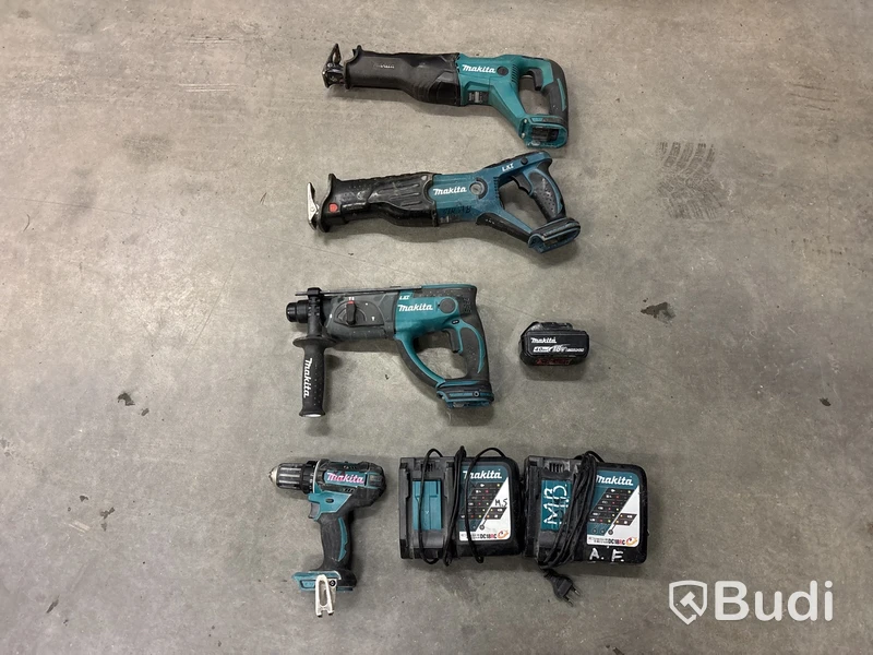 4 st batterimaskiner Makita