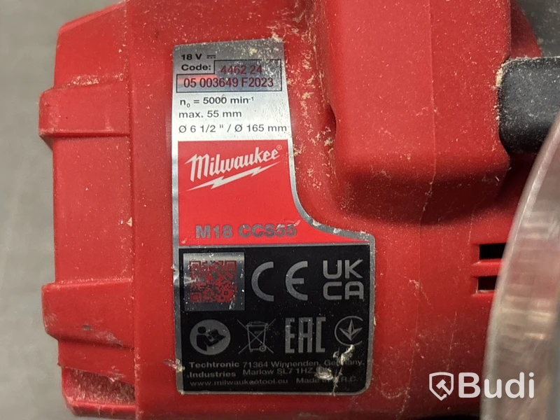 6 st batterimaskiner Milwaukee