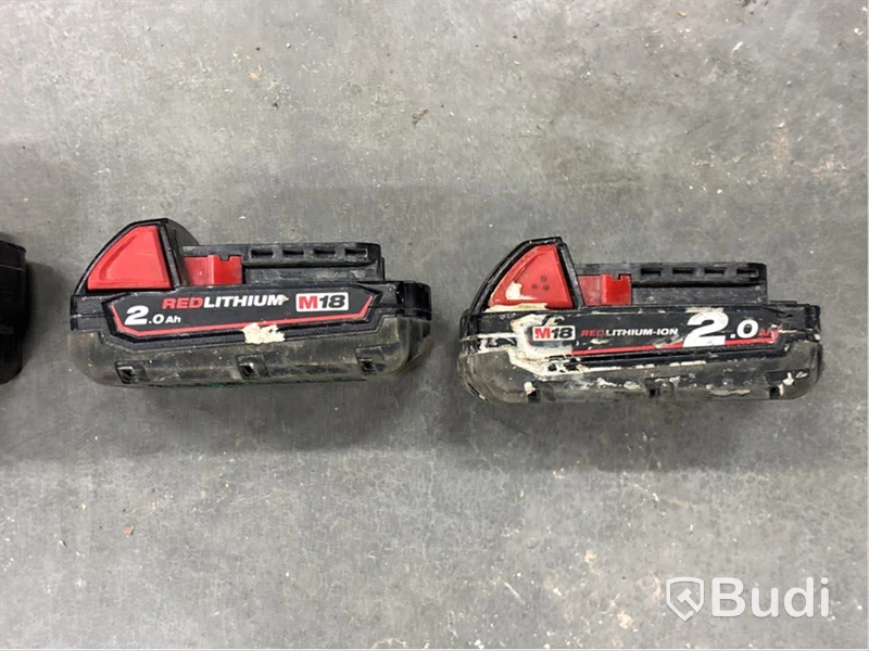 6 st batterimaskiner Milwaukee
