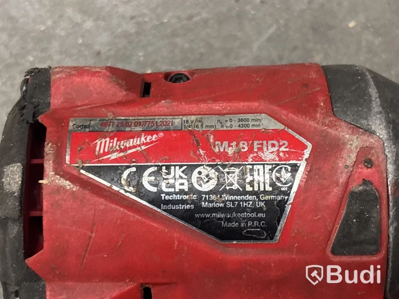 6 st batterimaskiner Milwaukee
