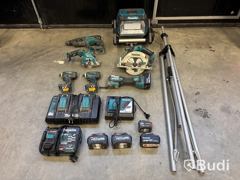 7 st batterimaskiner Makita