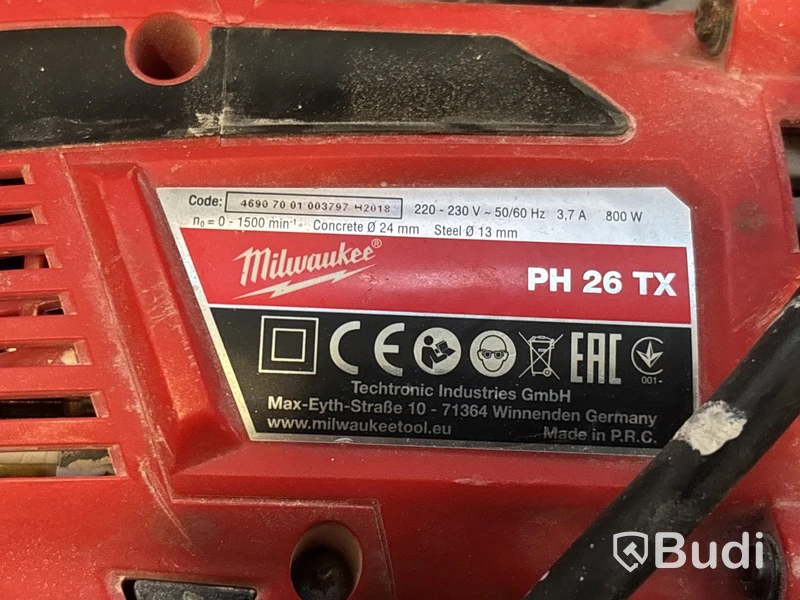 2 st elhandmaskiner & tillbehör Milwaukee