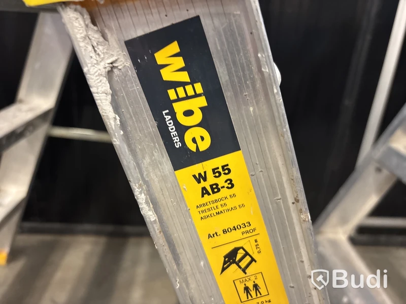 2 st aluminiumbockar Wibe