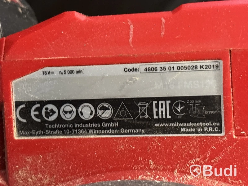 Kap- & gersåg Milwaukee FMS190 med 8.0 Ah batteri & sågbord MLS 2000