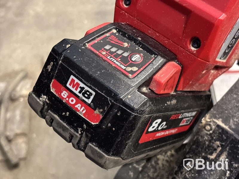 Kap- & gersåg Milwaukee FMS190 med 8.0 Ah batteri & sågbord MLS 2000