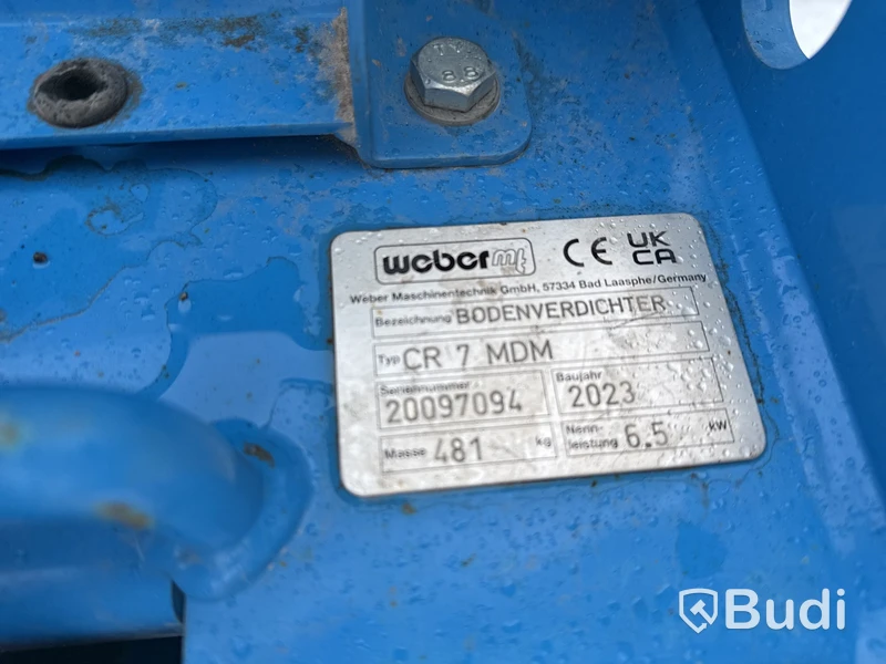 Markvibrator, Weber MT CR 7 MDM - 2023, Mätarställning: 26,2h